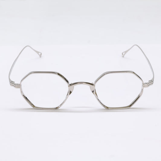 KameManNen KameManNen Like-New KMN152 TS Lensless Octagon-Shape Eyewear Glasses