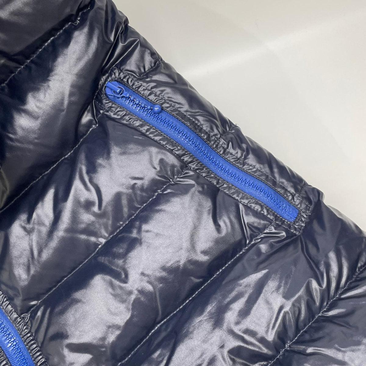 DUVETICA Black × Blue ACE long down coat jacket