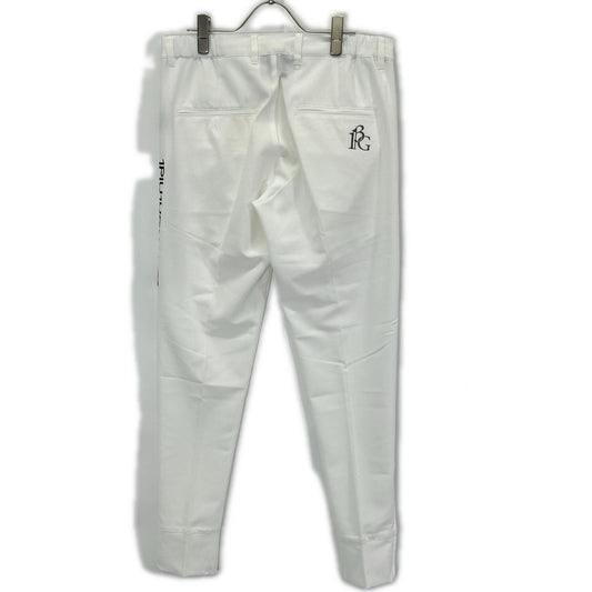 1piu1uguale3 ウノピゥウノウグァーレトレ 【GOLF】【×戸賀敬城】GRP064-POE340 ホワイト PINTUCK PANTS センタープレススラックスパンツ ボトムス