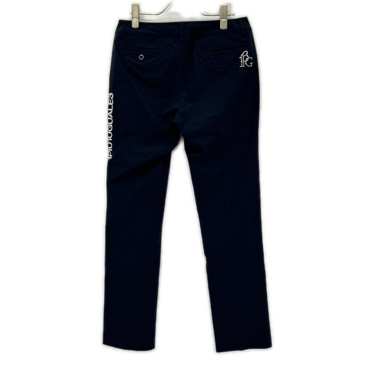 1piu1uguale3 ウノピゥウノウグァーレトレ 【GOLF】GSP071-POE478 ブラック BASIC LONG PANTS ナイロンスラックスパンツ ボトムス