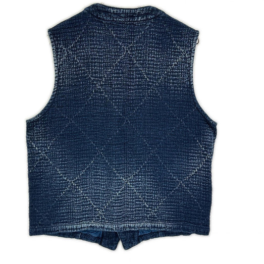 Porter Classic Porter Classic Indigo KENDO×SASHIKO Sashiko denim over-vest vest