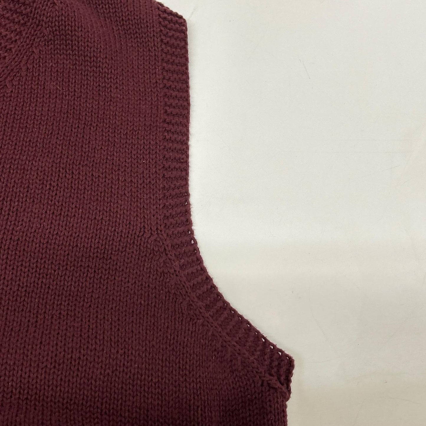 ANATOMICA 530-511-18 Red 100% Cotton Knit Vest Vest