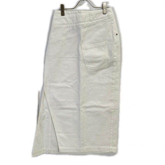 LOEWE ロエベ S359Y1EX13 ホワイト ROLLED DENIM SKIRT デコンストラクトデニムスカート スカート
