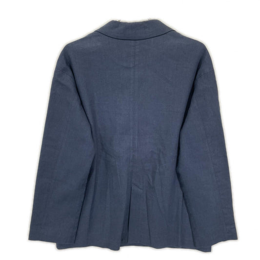 BEARDSLEY ビアズリー BEZ1001307A0001 ブルー リネン ストレッチダブルブレストテーラードジャケット ジャケット
