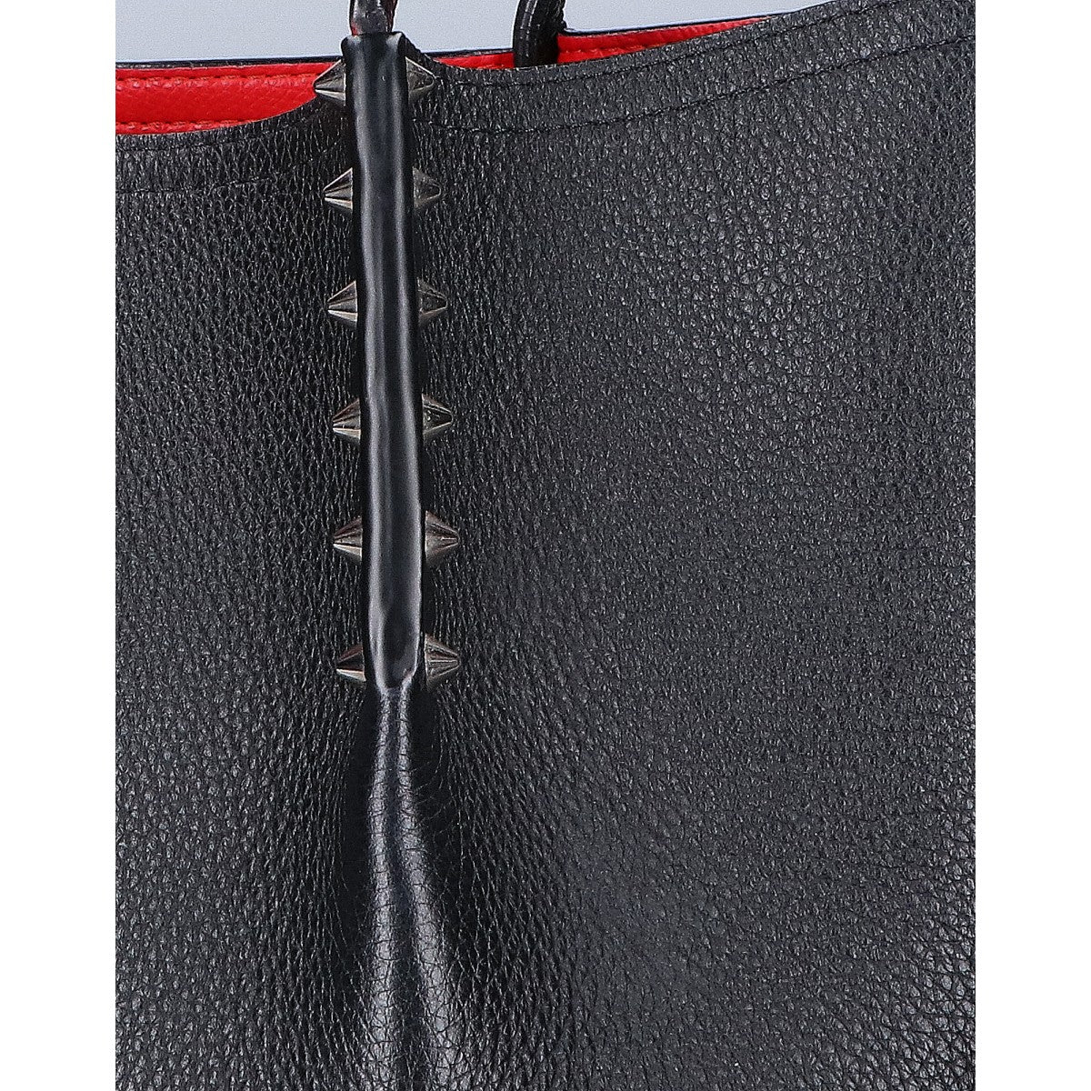 CHRISTIAN LOUBOUTIN クリスチャンルブタン 3205192 CABAROCK SMALL/カバロック スモール カーフスキン スパイクスタッズ トートバッグ