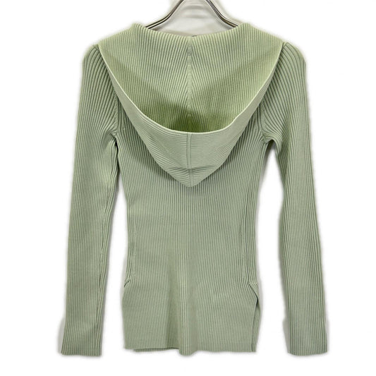 Theory セオリー 26SS ミントグリーン LIGHT BILEN RIB HOODIE ニットトップス トップス