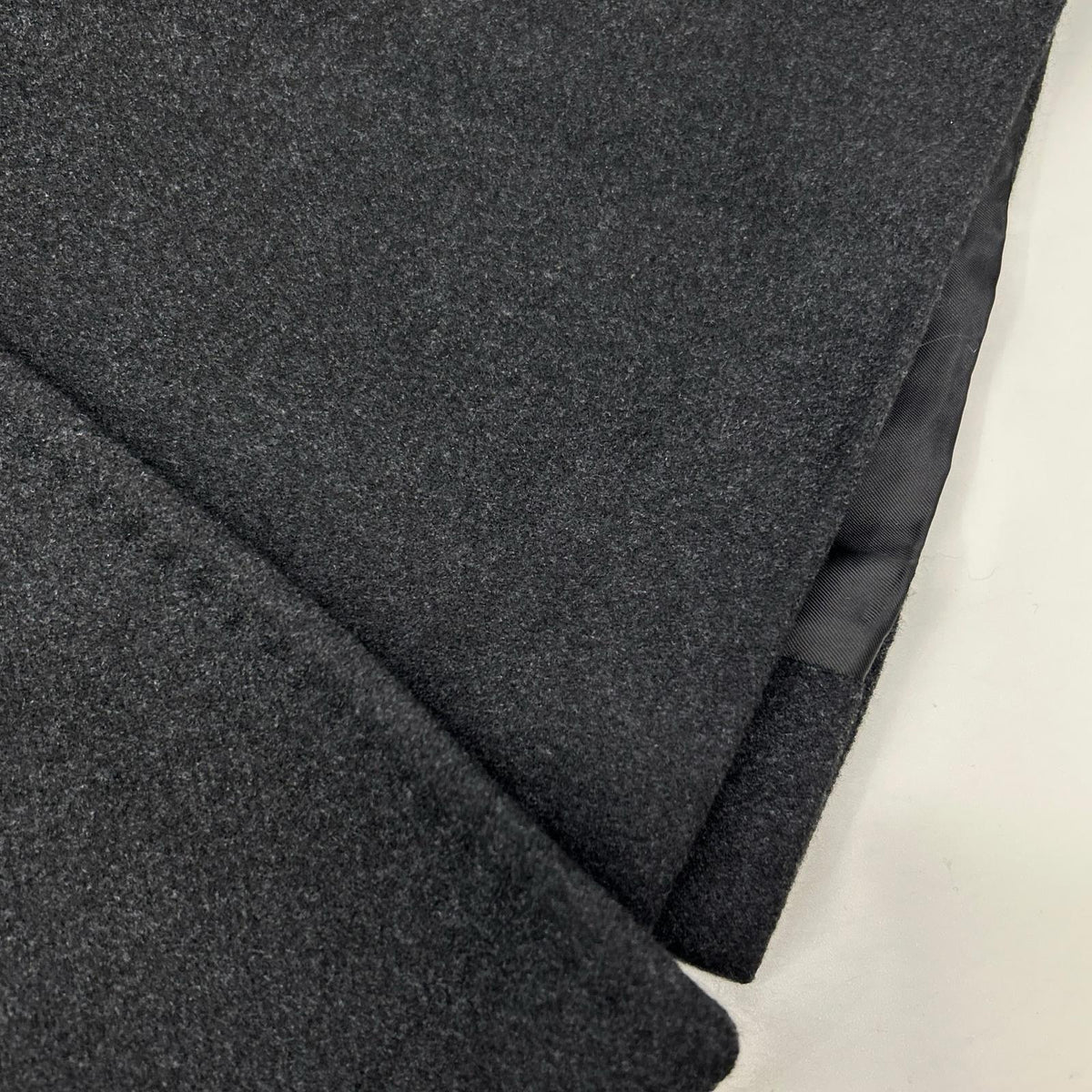 MAXMARA STUDIO Black Double-Breasted Wool × Silk × Angora Belted Coat Coat