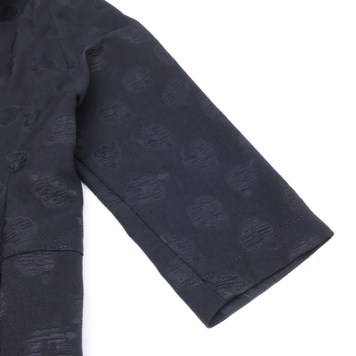 tricotCOMMEdesGARCONS トリココムデギャルソン TR-O005 AD2016 フラワージャガード 丸襟 ワンピース