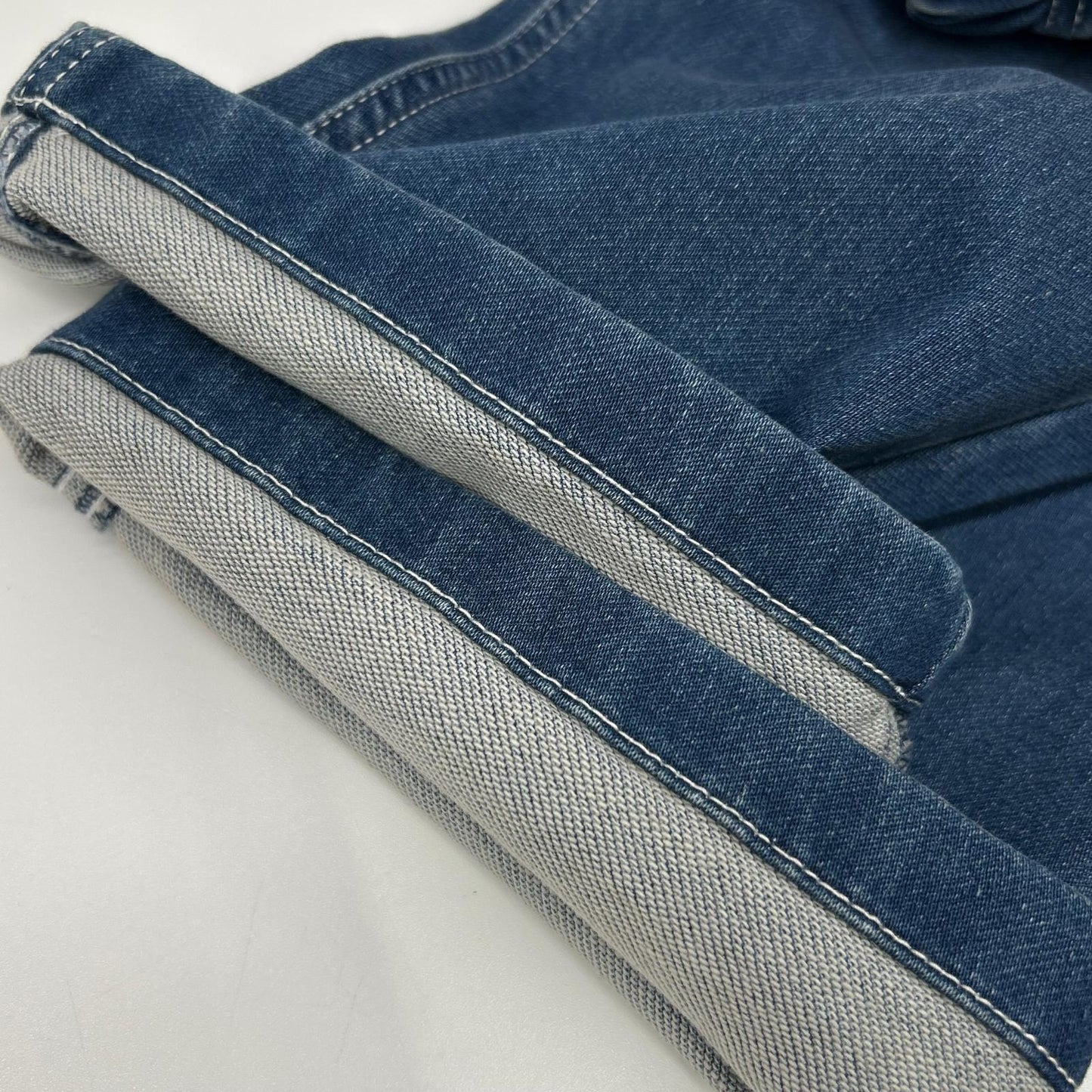 Gramicci グラミチ ブルー コットン ウエストゴム ジップフライ ベルト デニム パンツ ボトムス