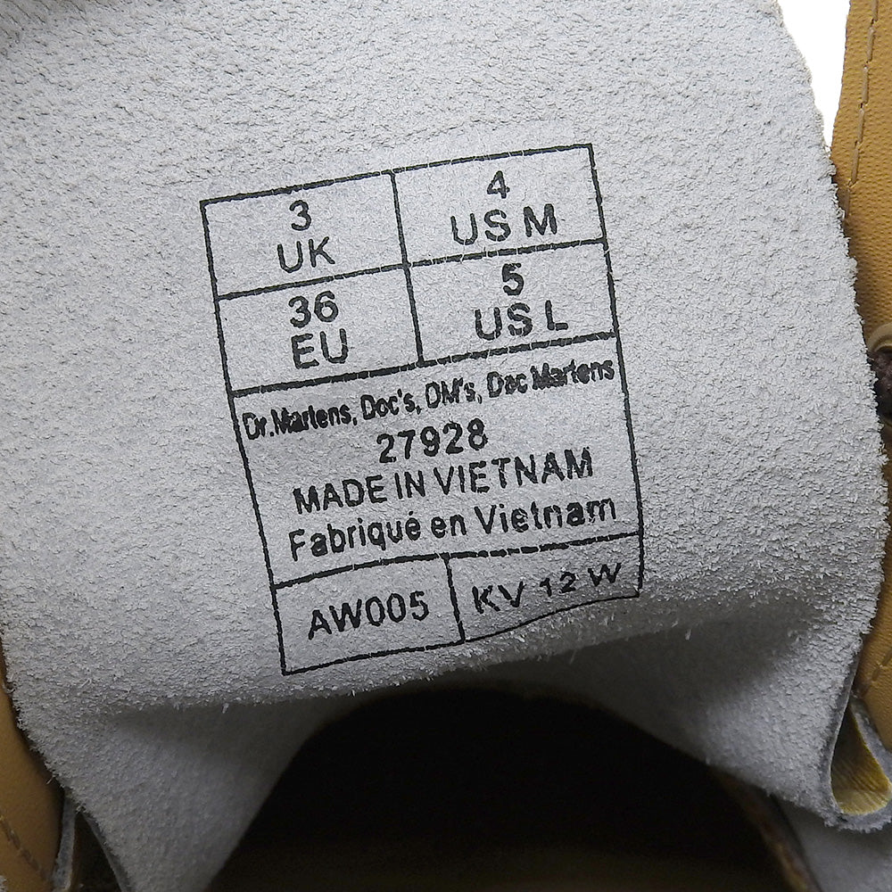 Dr.Martens ドクターマーチン 新品同様 ゴッホ ひまわり 1460 8ホールブーツ レディース イエロー UK 3 27928102 シューズ