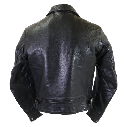 BOOTLEGGERS MULHOLLAND Brown-Core Horsehide Single Motorcycle Jacket Jacket