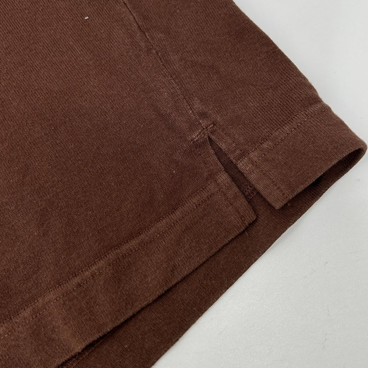 ISSEY MIYAKE MEN イッセイミヤケメン ME21JK212 12SS ブラウン デニム切替ロングスリーブカットソー トップス