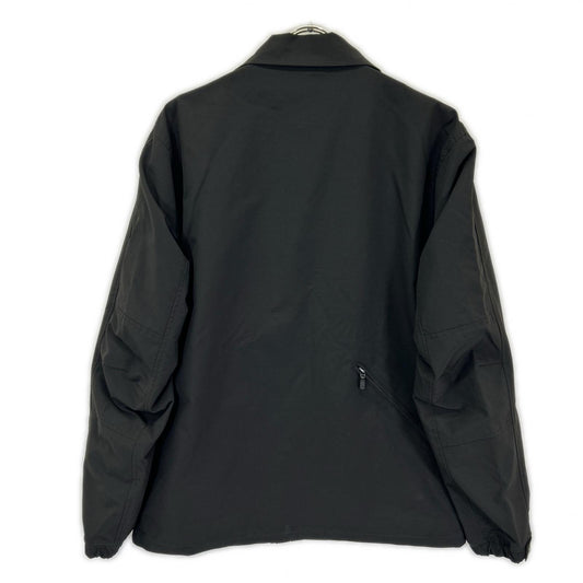 KADOYA Kadoya black embroidered-logo stand-collar zip coach jacket jacket