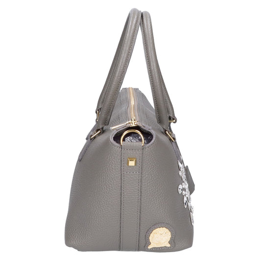 A.D.M.J. Accessoires De Mademoiselle ADMJ 【新品同様】18SC080104 牛革 スワロフスキークリスタル付 2WAYショルダー トートバッグ