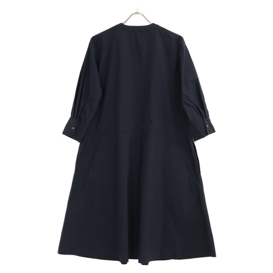 theory luxe セオリーリュクス 24SS ネイビー コットン Tech Poplin ボタン シャツワンピース ワンピース
