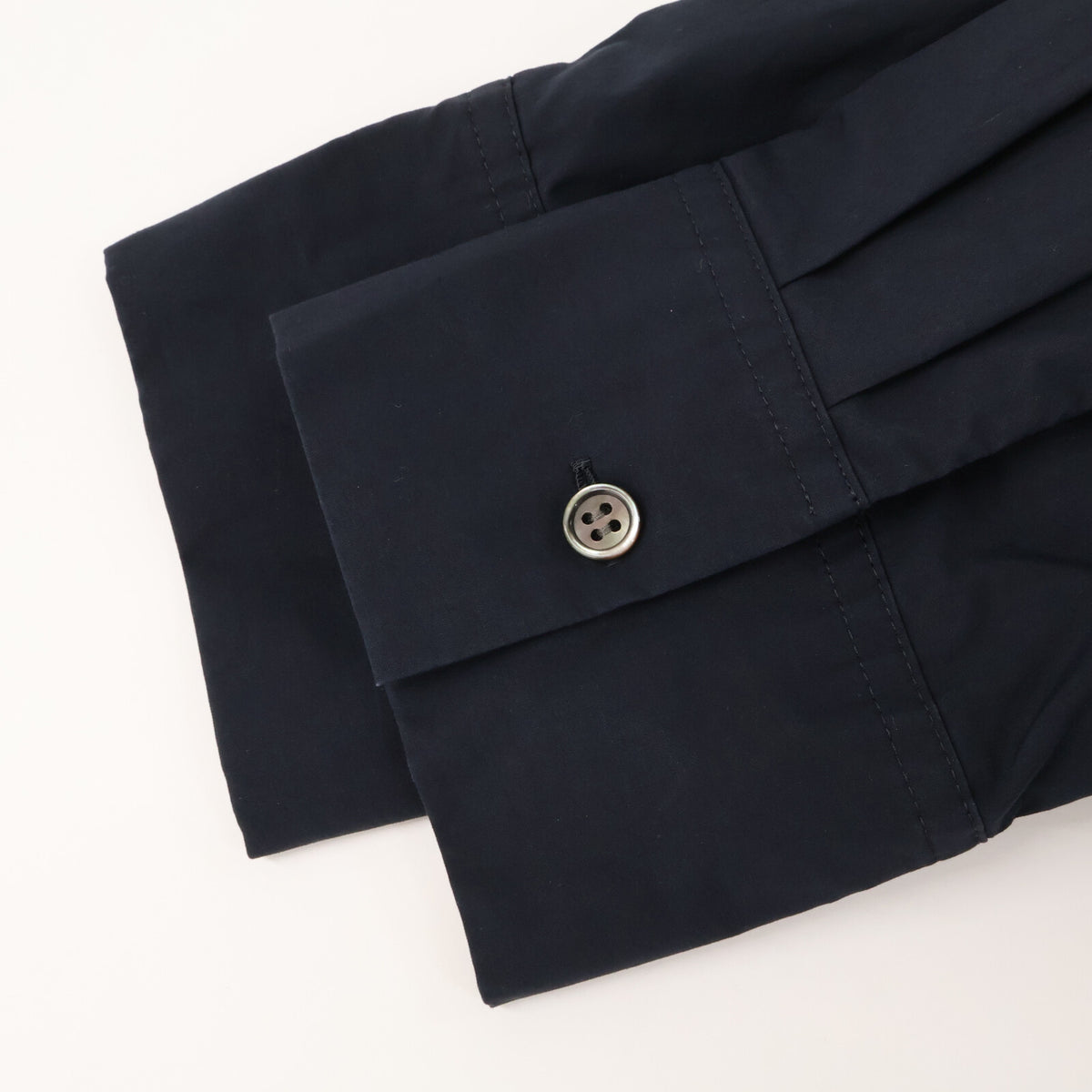 theory luxe セオリーリュクス 24SS ネイビー コットン Tech Poplin ボタン シャツワンピース ワンピース