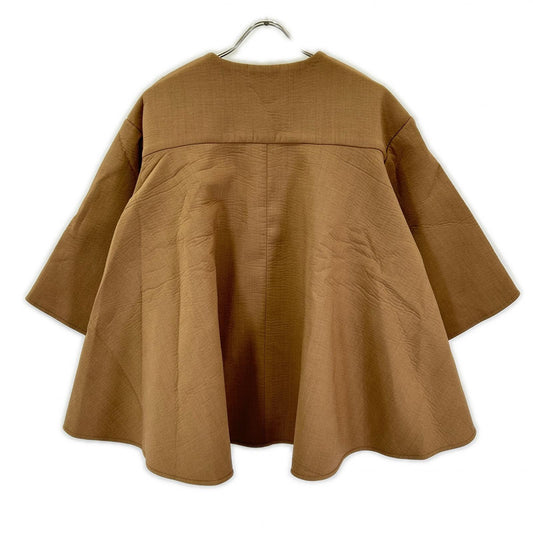 LE PHIL 534-5250903 25AW Brown light bonded flare jacket jacket