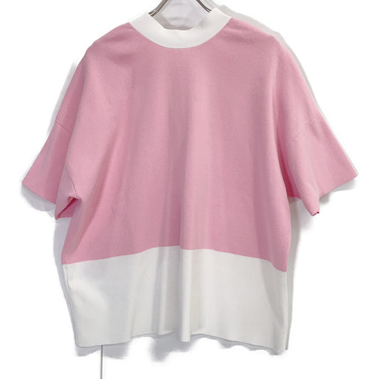 ADORE アドーア 531-6170536 26年製 ピンク×ホワイト バイカラーカーデ トップス