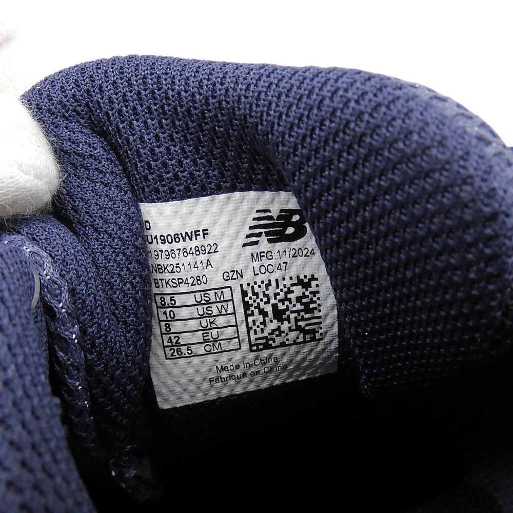 NEW BALANCE ニューバランス 新品同様 1906W Navy メッシュ ローカット スニーカー シューズ メンズ ネイビー 26.5cm U1906WFF シューズ