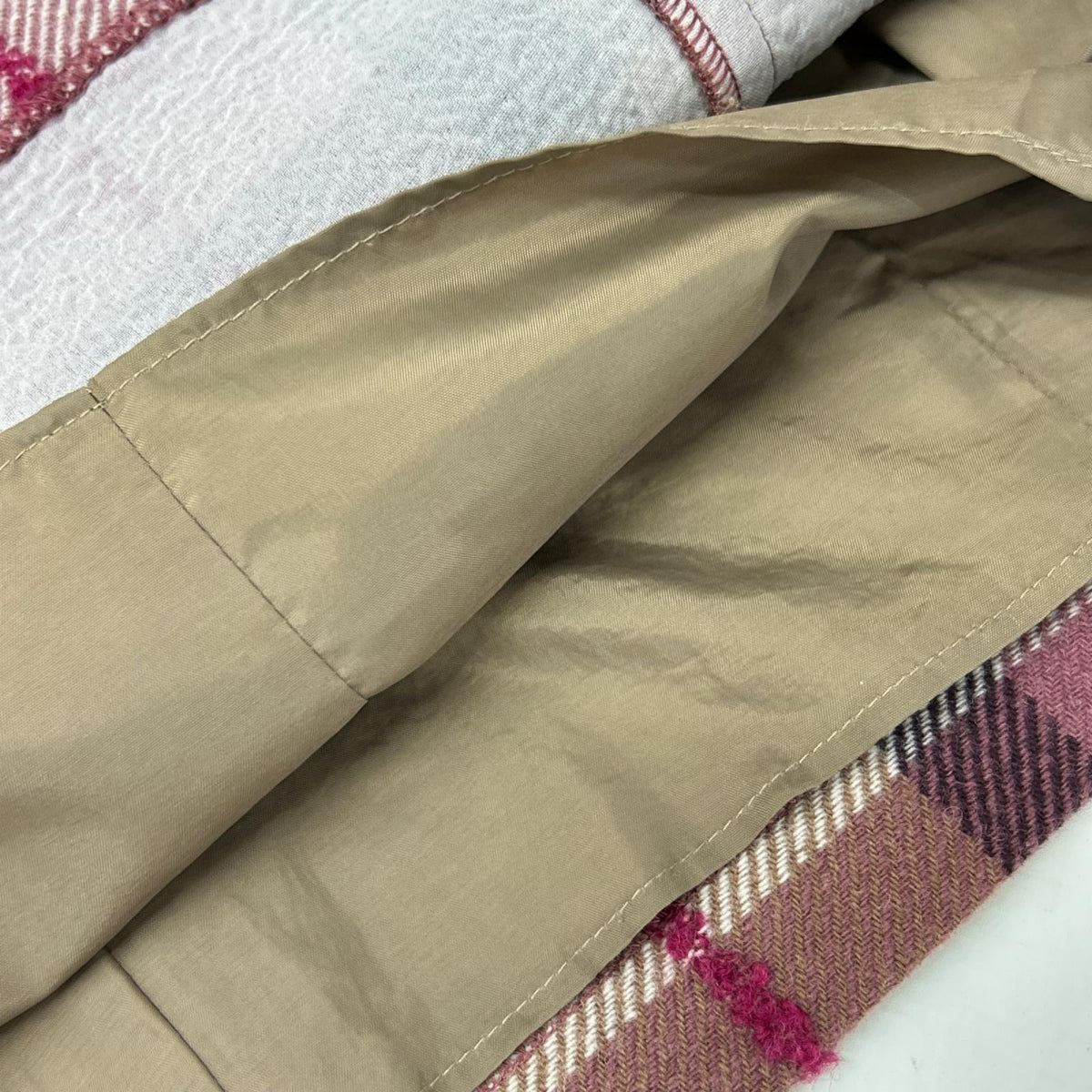 BLUE LABEL CRESTBRIDGE ブルーレーベルクレストブリッジ ピンク クレストブリッジチェックループヤーンツィードドレス ワンピース