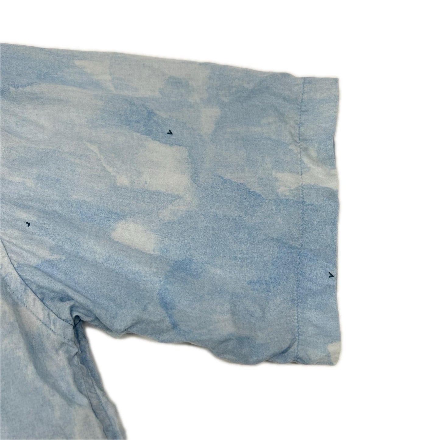 Porter Classic ポータークラシック ブルー レクセル シェルボタン 水彩ALOHA SHIRT (BLUE WATER COLOR) トップス