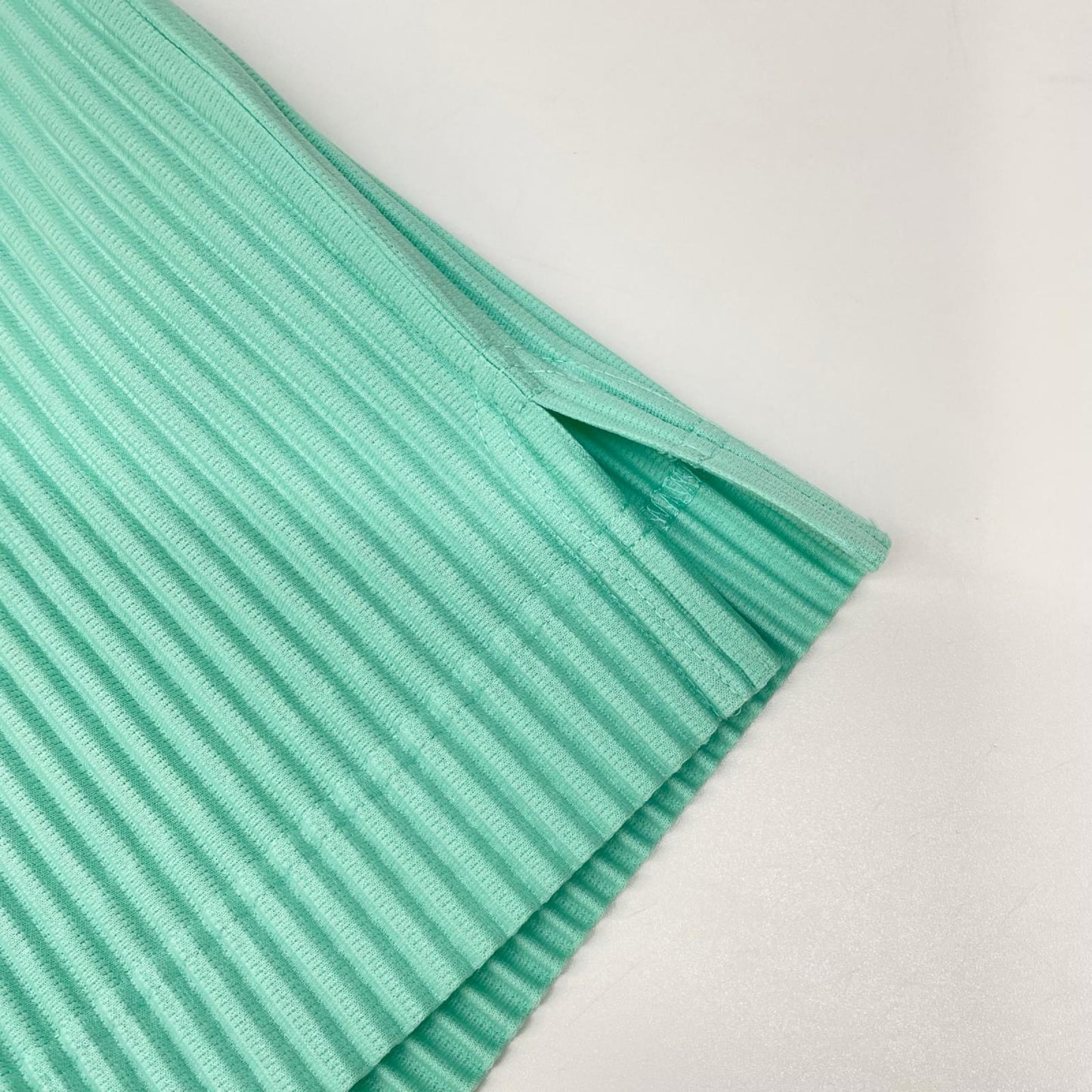 HOMME PLISSE ISSEY MIYAKE オムプリッセ イッセイミヤケ 24SS HP41JK149 ミントグリーン プリーツ加工 クルーネック ロングスリーブ カットソー トップス