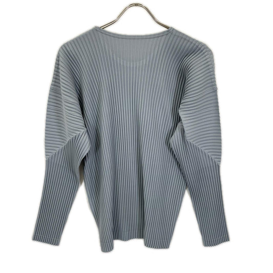 HOMME PLISSE ISSEY MIYAKE オムプリッセ イッセイミヤケ 25SS HP51JK182 ブルーグレー COLOR PLEATS/カラープリーツ ロングスリーブ カットソー トップス