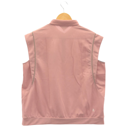 LANVIN SPORT ランバンスポーツ VG6SHS82L ピンク ポリエステル レースロゴ ノースリーブゴルフポロシャツ トップス