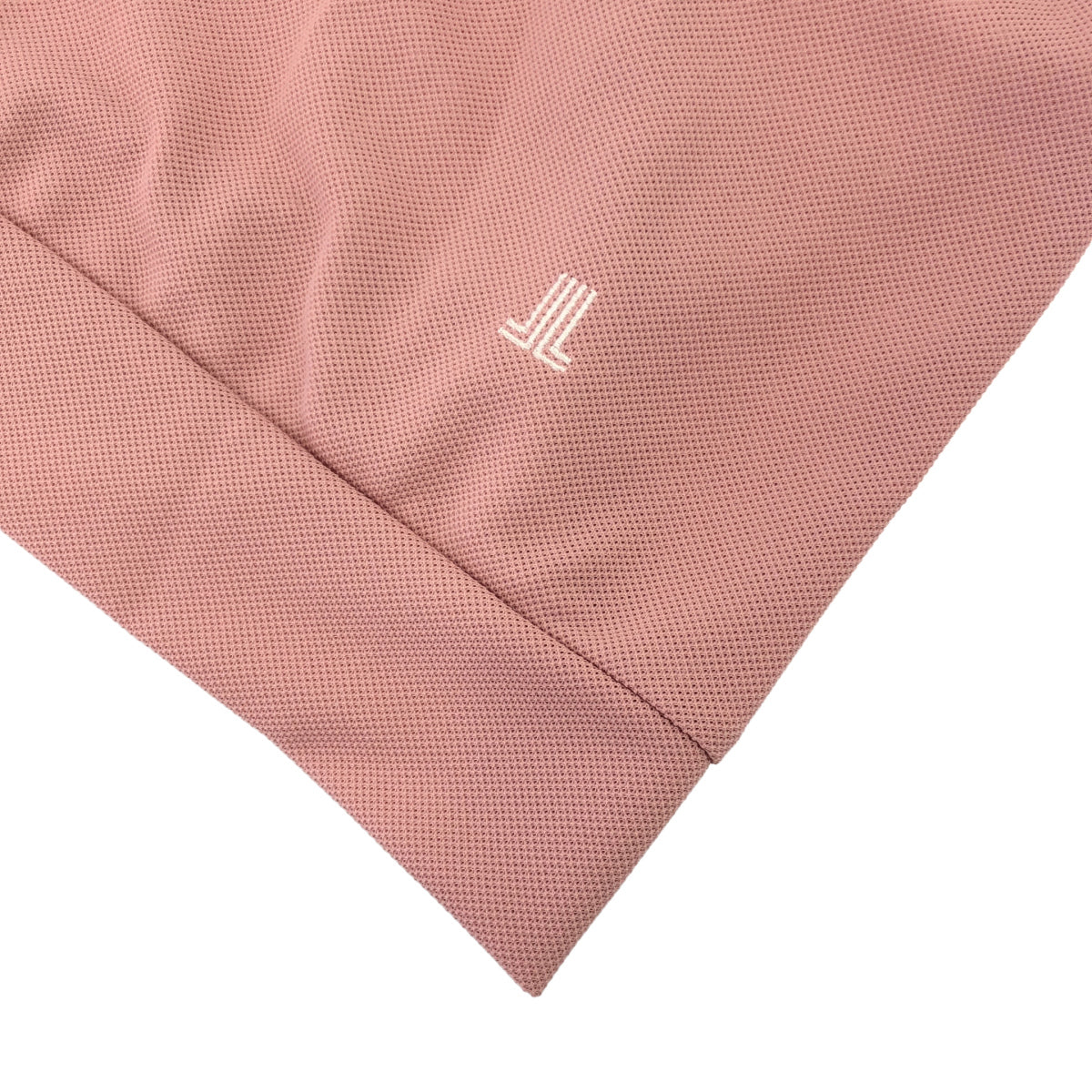 LANVIN SPORT ランバンスポーツ VG6SHS82L ピンク ポリエステル レースロゴ ノースリーブゴルフポロシャツ トップス