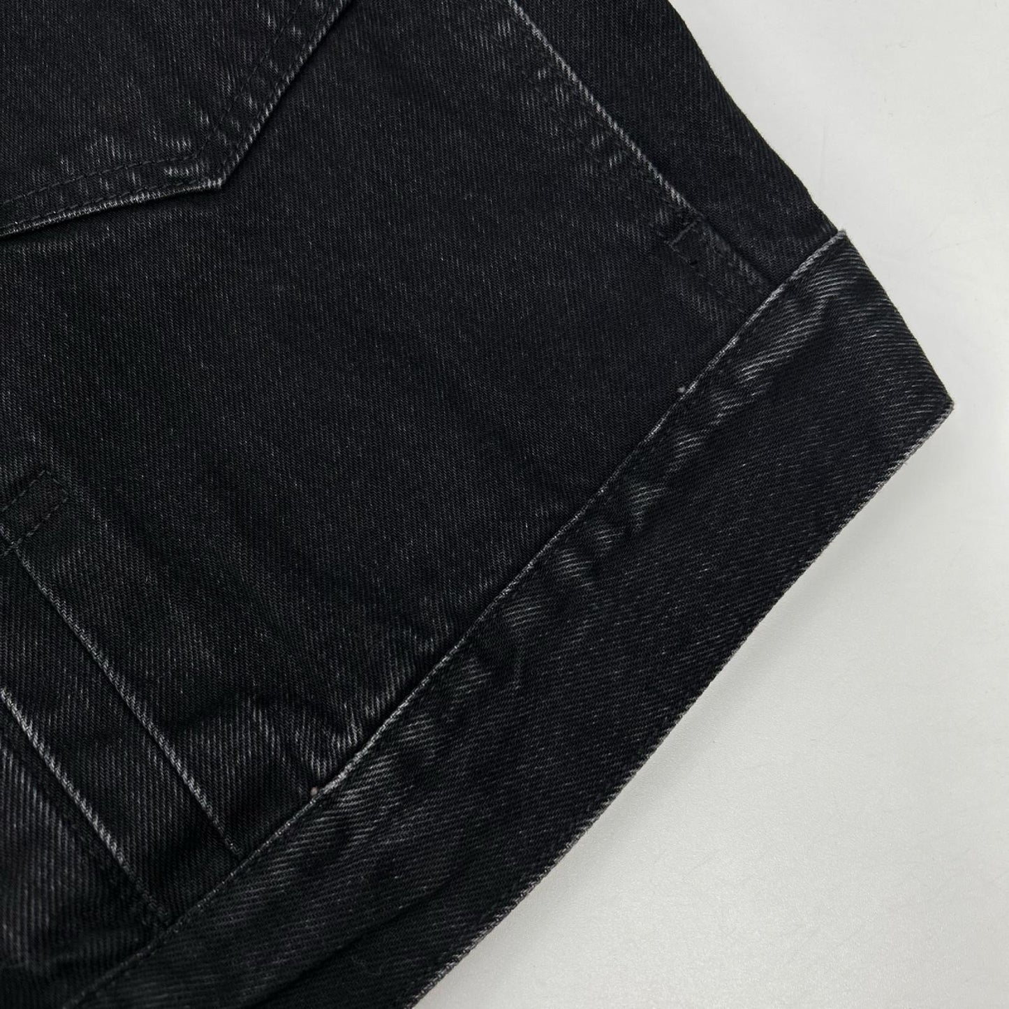 LEVI'S リーバイス EDIFICE別注 26-011-310-0009 ブラック コットン×カウレザー 2nd Type トラッカー ジャケット ジャケット