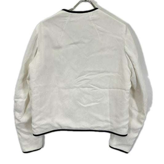 Mame Kurogouchi マメクロゴウチ 25SS MM25SS-JK016 ホワイト×ブラック 「Viscose Rayon Floral Jacquard Silk Filling Jacket トップス