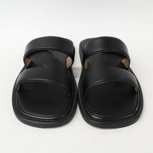 BOTTEGA VENETA ボッテガヴェネタ 【美品】651420 BAND SANDALS クロスバンド コンフォート レザーサンダル シューズ