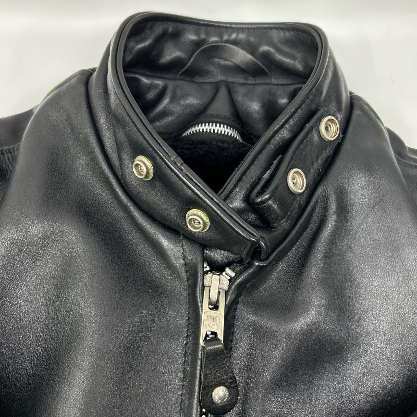 schott ショット ブラック 641 ライナー付きシングルライダースジャケット ジャケット