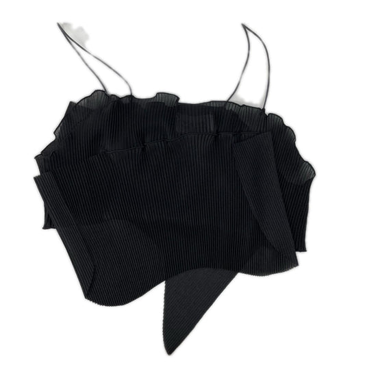todo kotohayokozawa トゥードゥー コトハヨコザワ ブラック wave camisole プリーツデザインキャミソール ビスチェ トップス