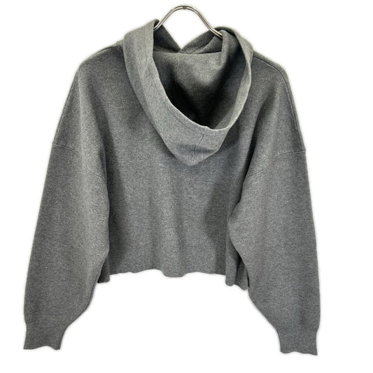 ENFOLD エンフォルド 25AW 300IA170-1861 グレー レーヨン混 CROPPED HOODED PULLOVER トップス