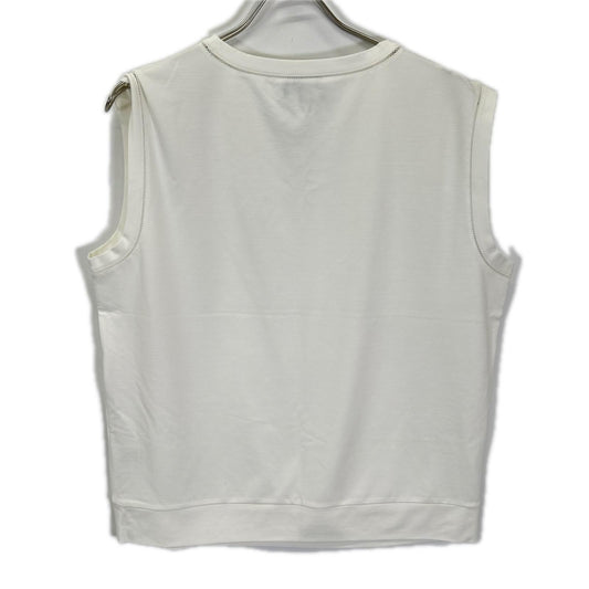 Theory セオリー 25SS 01-5201011 ホワイト レーヨン混 Interlock Knit 2 Muscle Tee トップス
