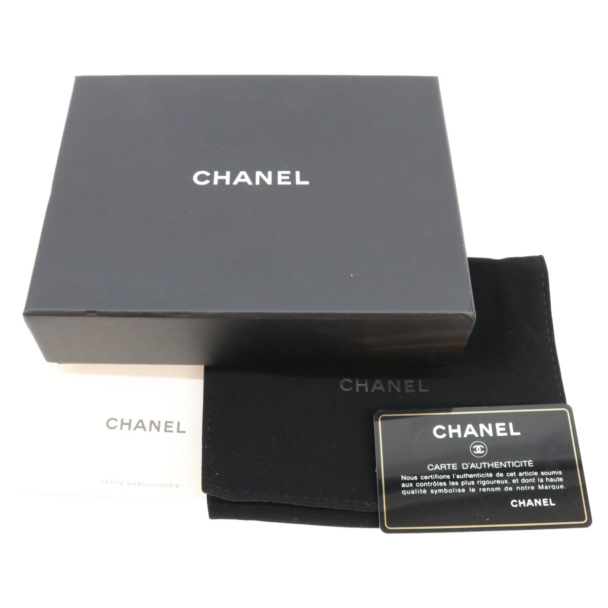 CHANEL シャネル 29番 黒 カーフ G×S金具 ターンロック マトラッセ トライフォールドウォレット 3つ折り財布 三つ折り財布(小銭入れあり)