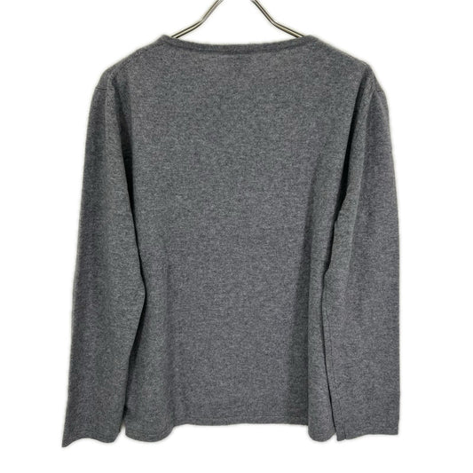 BAFY BEAMS Exclusive Gray 100% Cashmere Boat-Neck Knit Tops