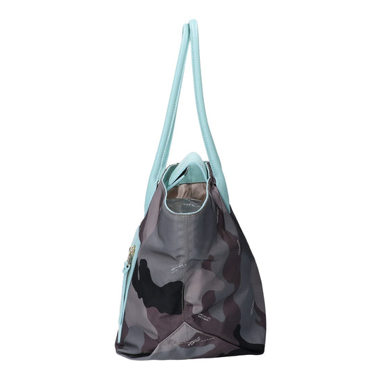 A.D.M.J. Accessoires De Mademoiselle ADMJ 【新品同様】カモフラ ナイロンxレザー ライダースポケット トートバッグ