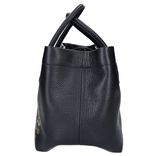 A.D.M.J. Accessoires De Mademoiselle ADMJ 【美品】牛革シュリンク型押しレザー キューブ トートバッグ