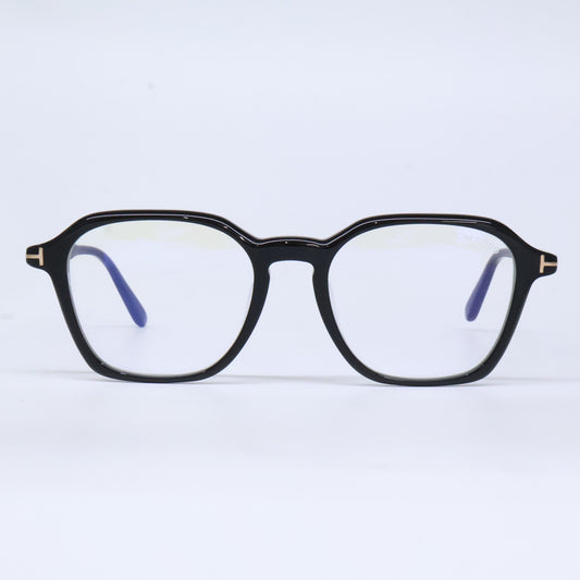 TOM FORD トムフォード FT6101-D-B/V 001 シャイニーブラック ウェリントン/ボストン調フレーム ブルーライトカットメガネ 眼鏡