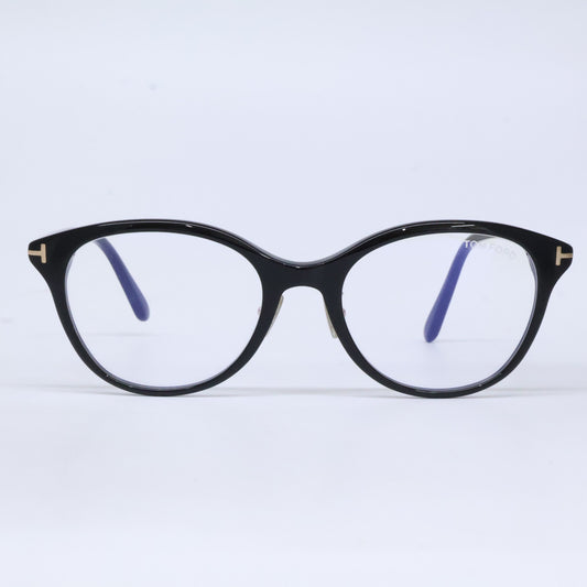 TOM FORD トムフォード FT6102-D-B/V 001 ブラック×ゴールド キャッツアイ/フルリム ブルーライトカットメガネ 眼鏡