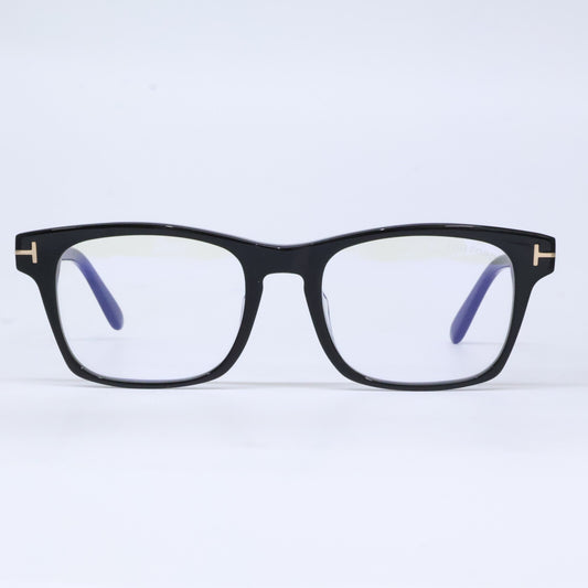 TOM FORD トムフォード FT6150-D-B/V 001 シャイニーブラック アジアフィット スクエアモデル ブルーライトカットメガネ 眼鏡