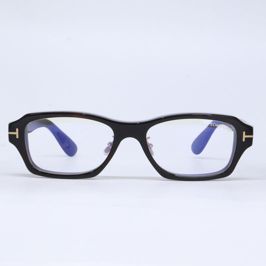 TOM FORD トムフォード FT6113-D-B/V 052 ダークハバナ スクエア/フルリム ブルーライトカットメガネ 眼鏡