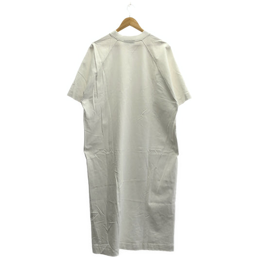 STUDIO NICHOLSON White 100% cotton crew-neck dress Tops
