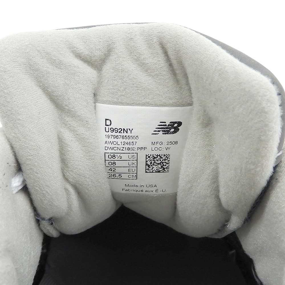 NEW BALANCE ニューバランス ABZORB SBS ローカットスニーカー シューズ メンズ スエード×メッシュ ネイビー 26.5cm U992NY シューズ