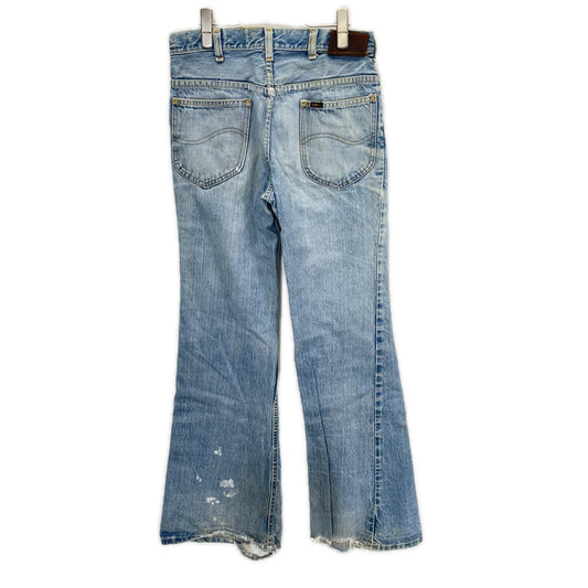 Lee リー 70~80's インディゴ 42TALONジッパー フレアデニムパンツ ボトムス