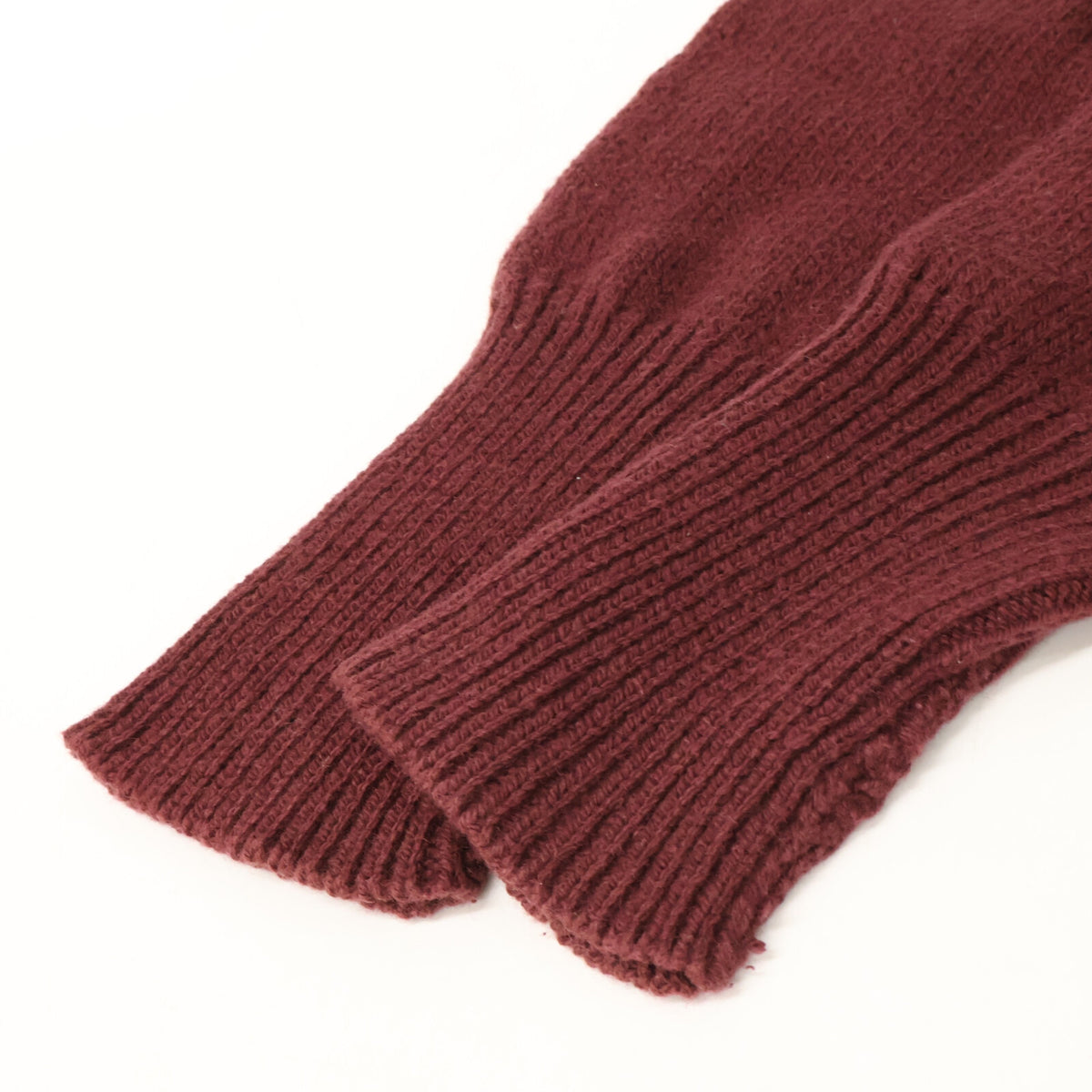 RRL RRL 362000 Burgundy Wool × Cotton MC93-patch Boat-neck Knit Pullover Tops