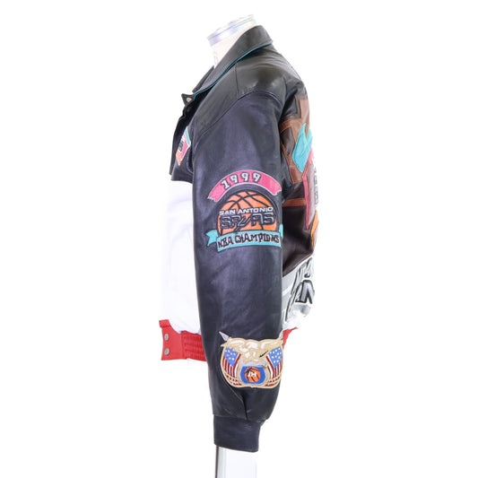 JEFF HAMILTON ジェフハミルトン Limited Edition 90's San Antonio Spurs サンアントニオ スパーズ 1999 NBA Championship レザージャケット ジャケット