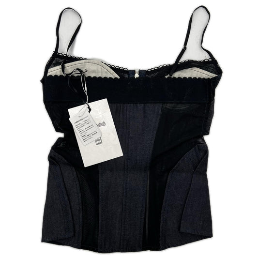 FETICO フェティコ 25SS FTC252-0102 インディゴ ORGANIC COTTON DENIM BUSTIER トップス
